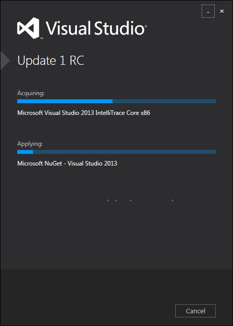Installing Update 1 RC